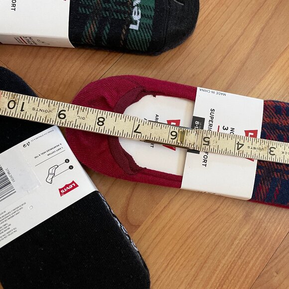 3 PACKS included. SIZE 8-12 Levi's NO SHOW 3 Pair Superior Comfort Socks! - Picture 4 of 5